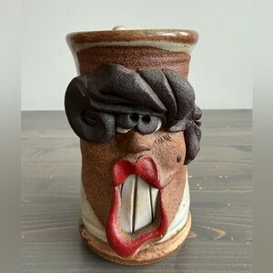Vintage handmade pottery 3D
ugly face mug